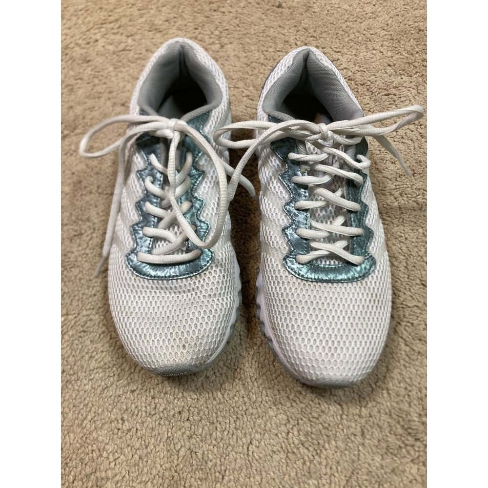 K-Swiss Tubes Comfort 200 White & Teal Womens Athletic Running Sneakers